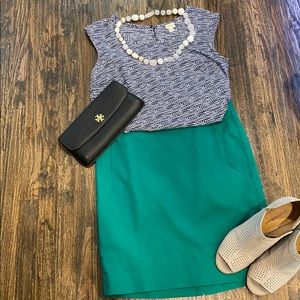 The Limited Green Pencil Skirt - SZ 12